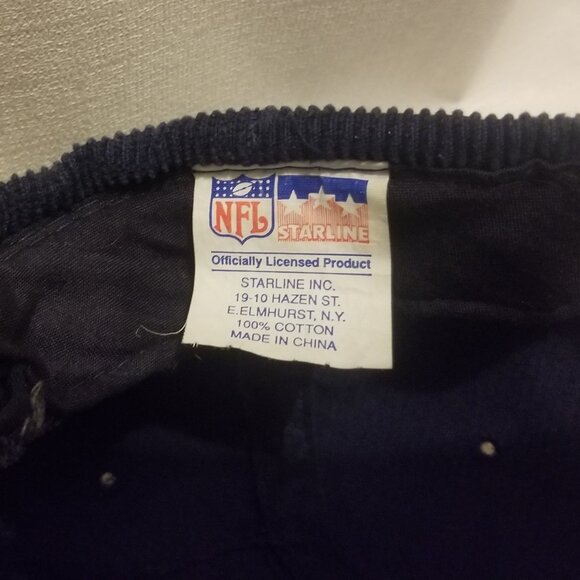 90s Chicago Bears blue corduroy hat - Picture 6 of 6